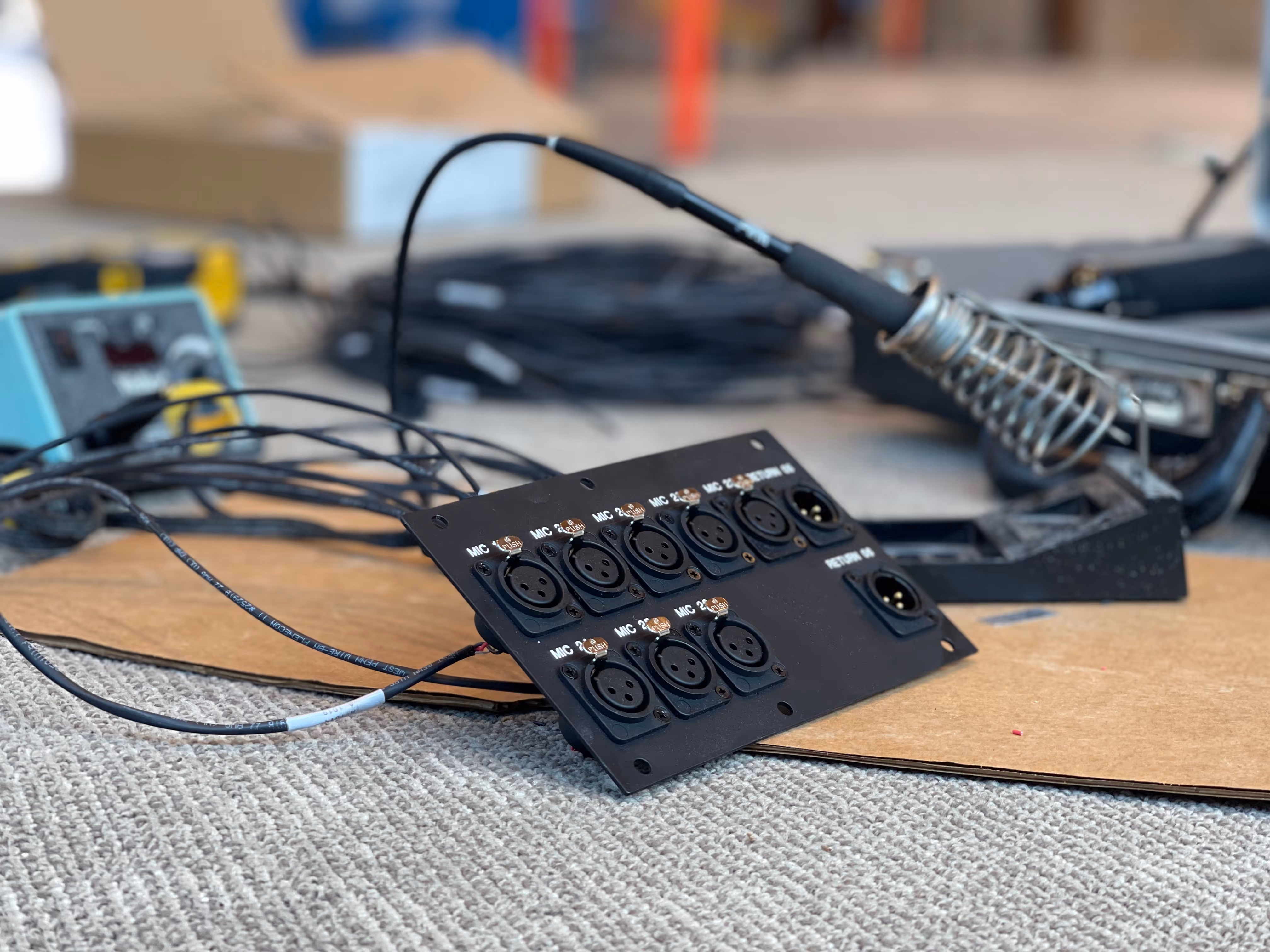 Clear ProAV Custom Floor Pocket Soldering AV Integration