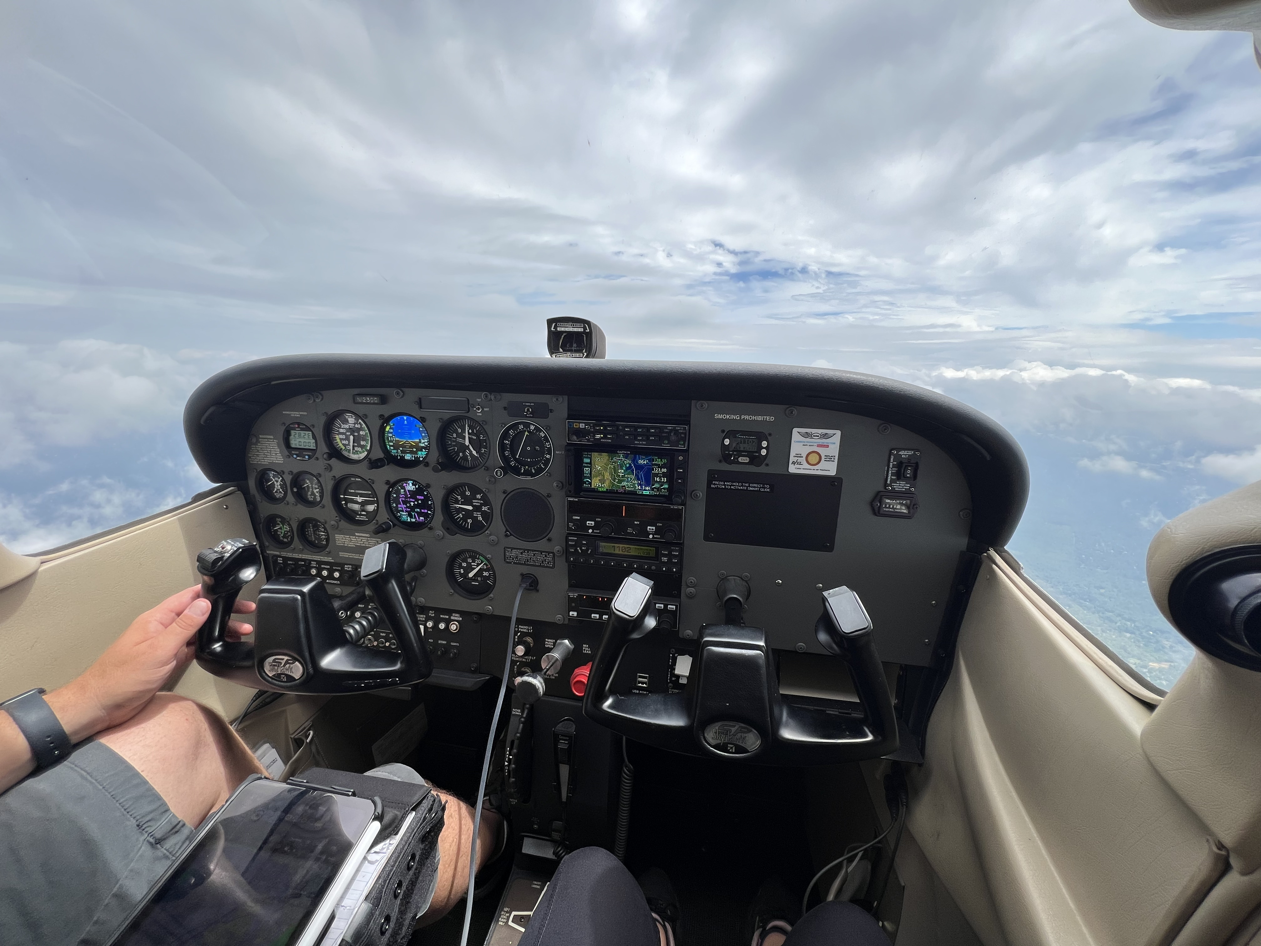 User Submitted photo with caption Family trip to Portland Maine (inside the cockpit)