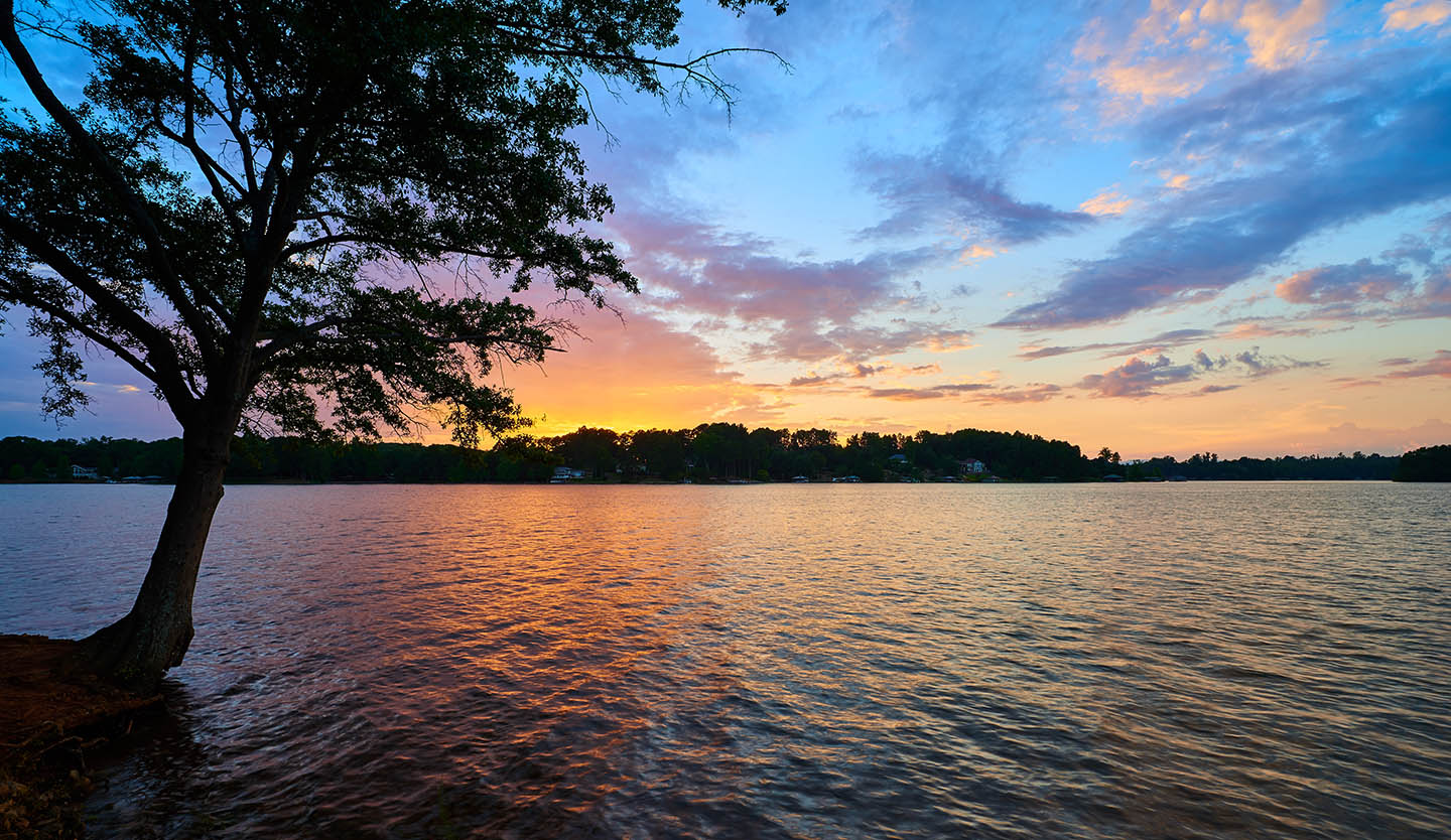 Sunset over Lake Monticello