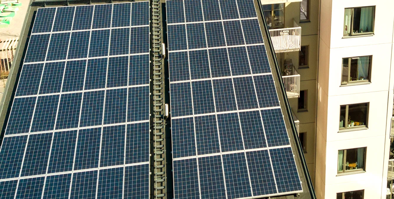 Solaranlage auf dem Dach