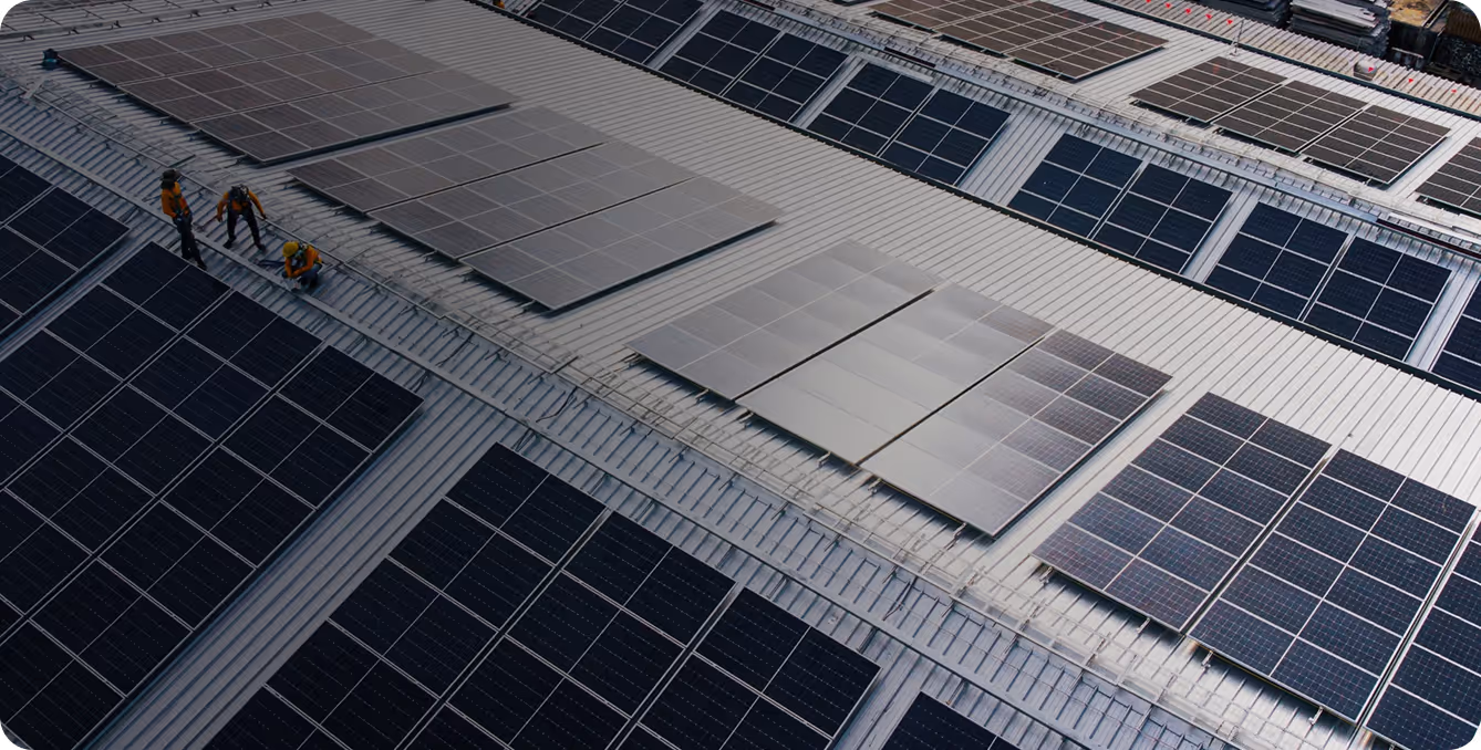 Dach mit Solar