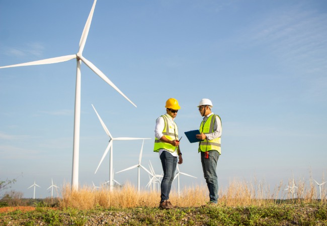 Winkraftanlagen mit Elektrikern