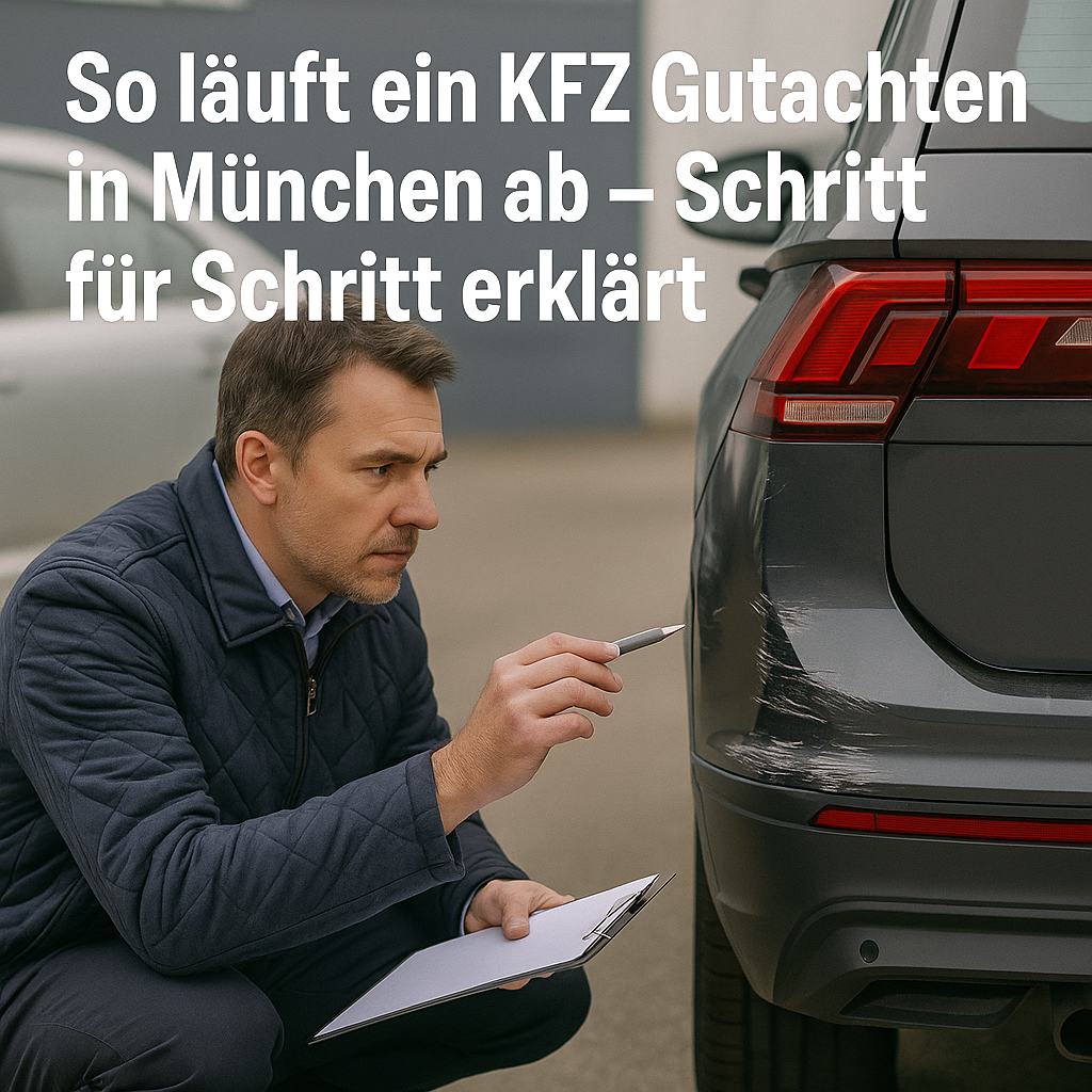 So läuft ein KFZ Gutachten in München ab – Schritt für Schritt erklärt