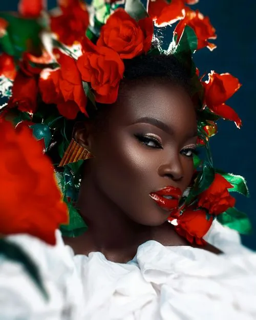 Beauty woman skin and hair