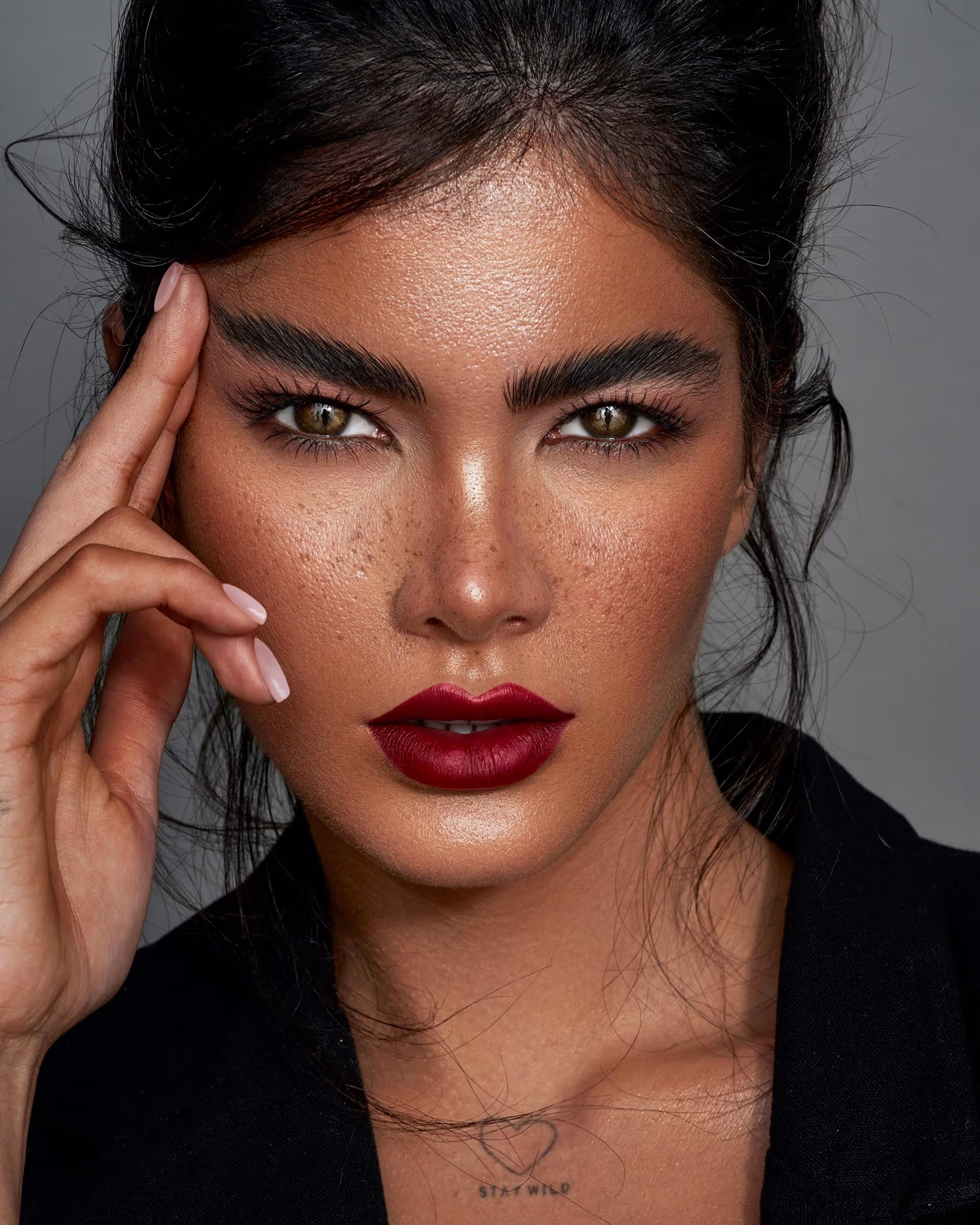 Beauty woman skin and hair