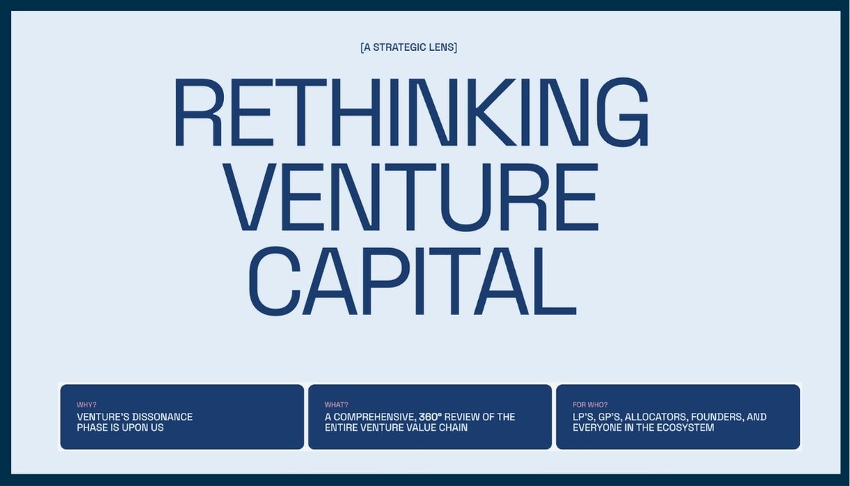 Rethinking Venture Capital