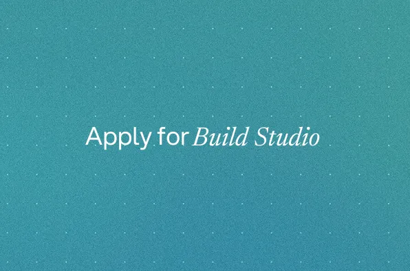 Apply for Build Studio Globalive