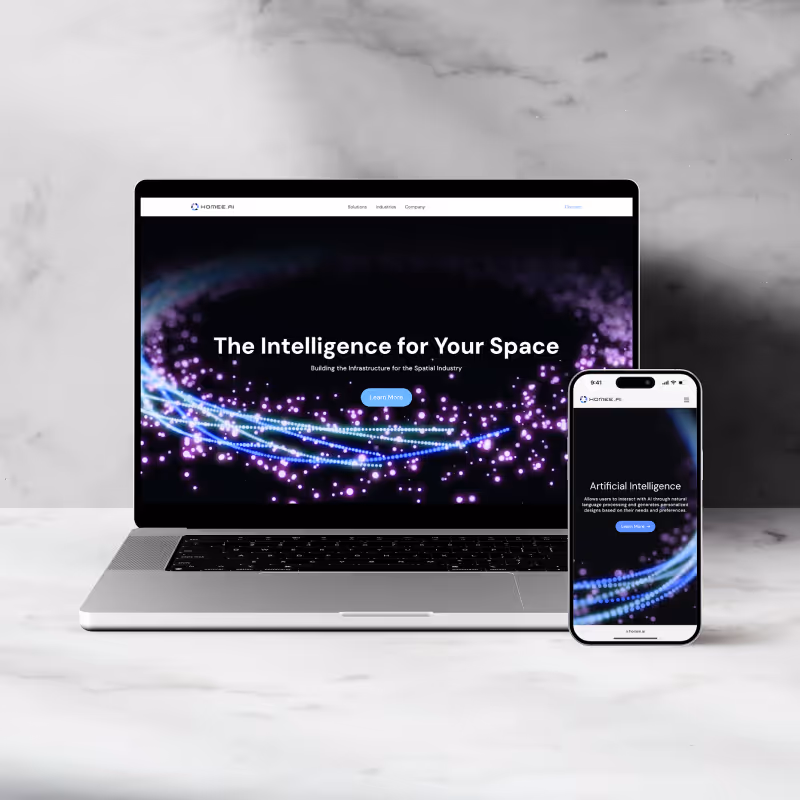 Work thumbnail - HOMEE AI Web