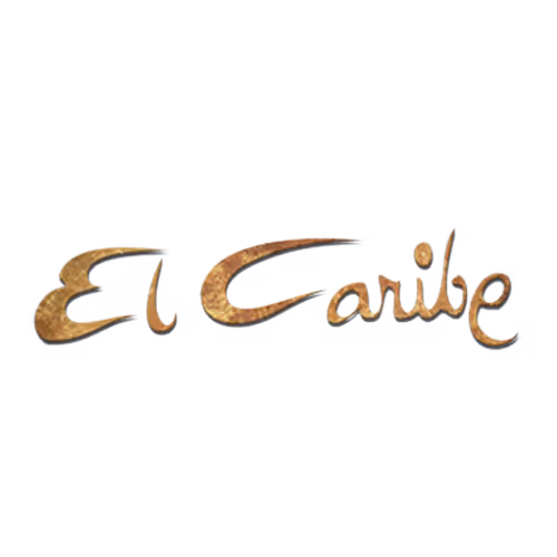 El Caribe restaurant logo with stylized golden text.