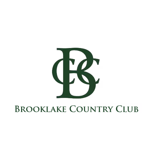 Brooklake Country Club logo with stylized overlapping letters B and C.