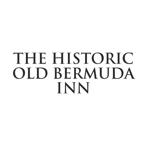 Logo of Old Bermuda Inn venue name in stylized black uppercase letters.