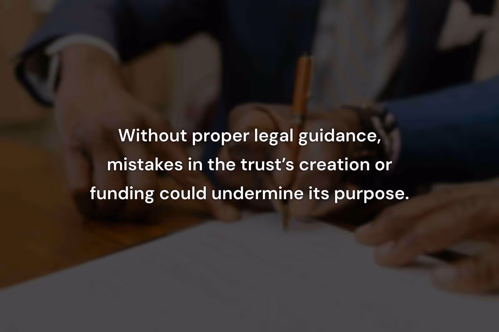 Professional Assistance for Living Trusts