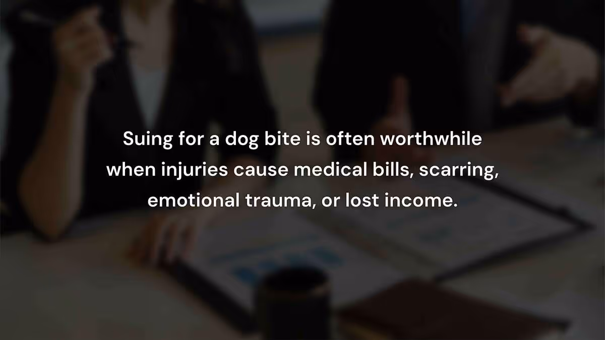 When Is Suing for a Dog Bite Worthwhile?