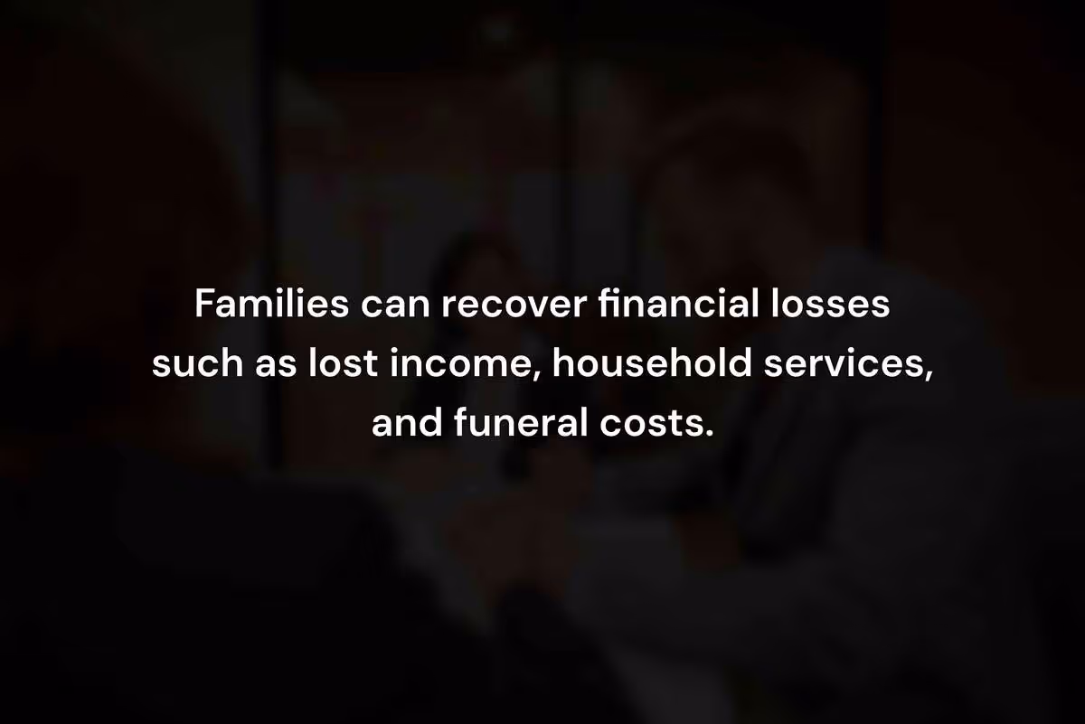 Economic Damages Available in California Wrongful Death Cases