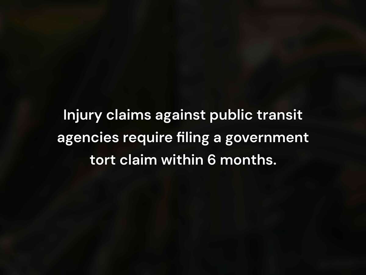 California's 6-Month Government Claims Deadline After a Bus or Metro Accident