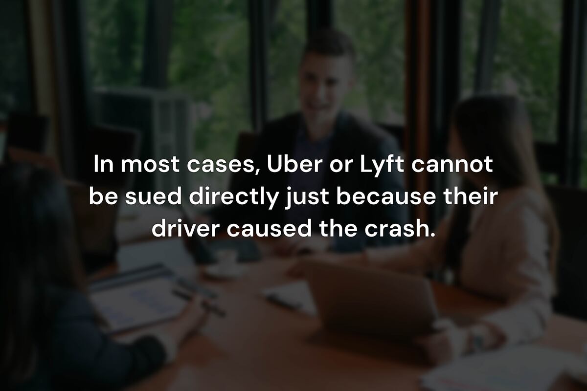 Can You Sue Lyft or Uber Directly After a Crash in California