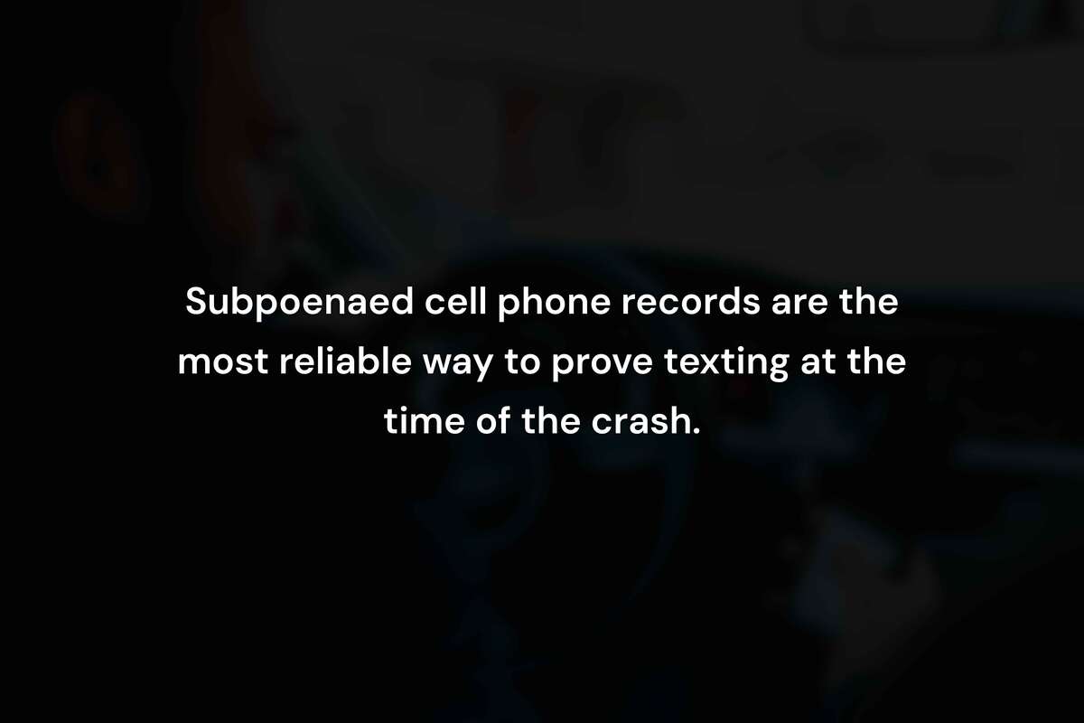How to Prove a Driver Was Texting