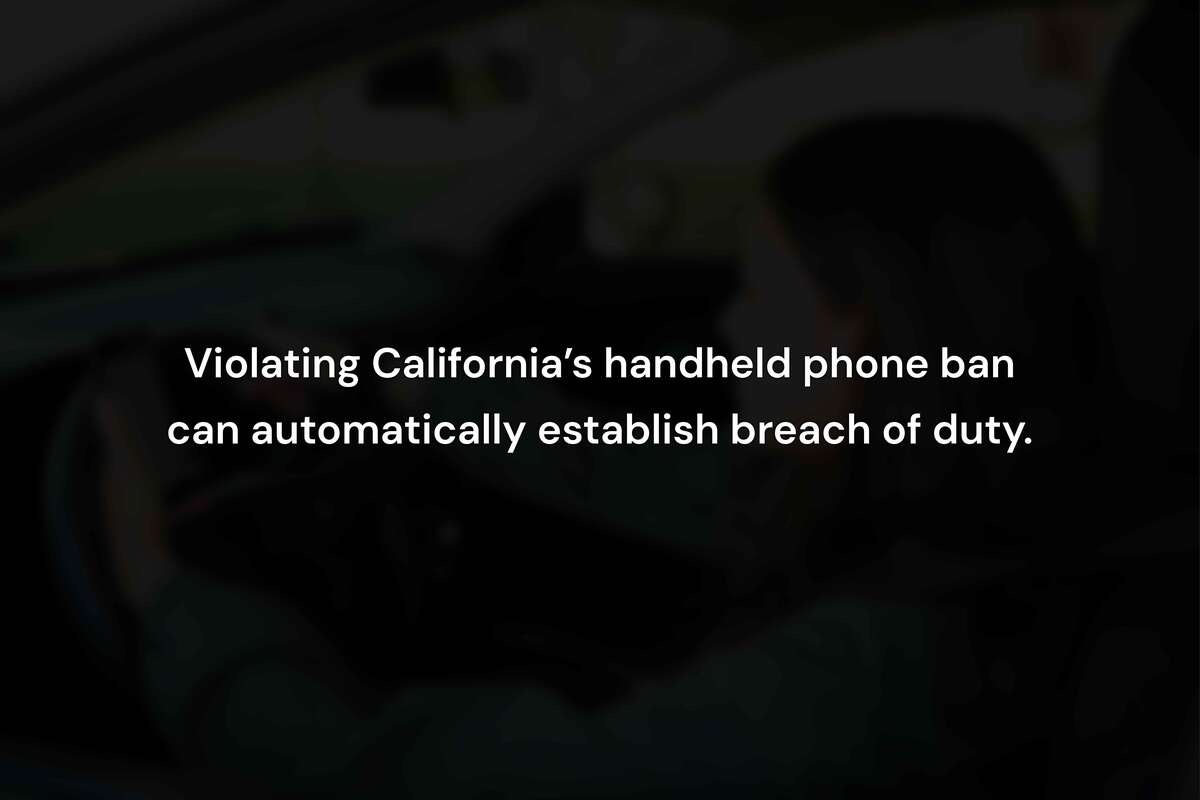 California Law on Distracted Driving