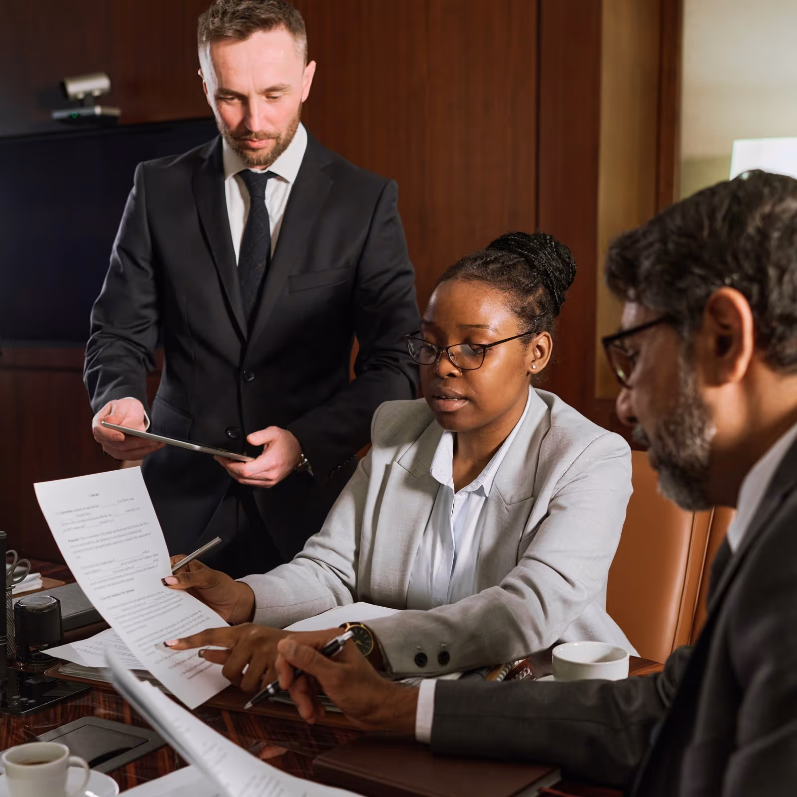 Probate attorney in Los Angeles, CA discussing estate planning documents with client