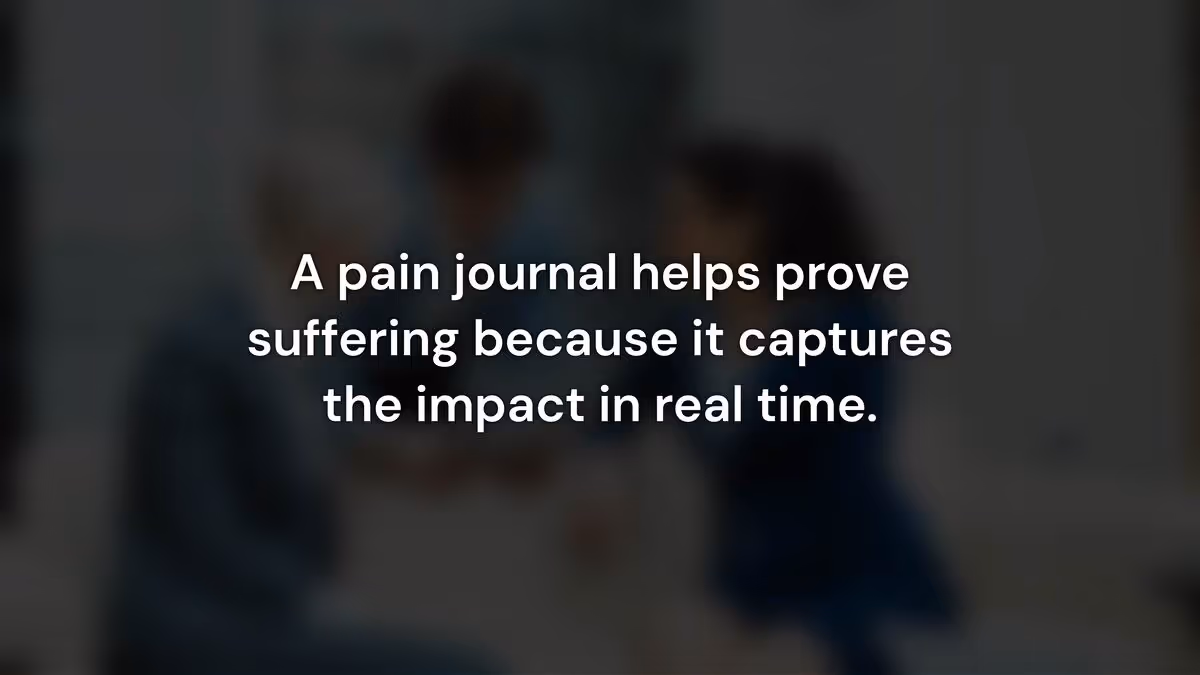 How Does a Pain Journal Strengthen Your Claim?