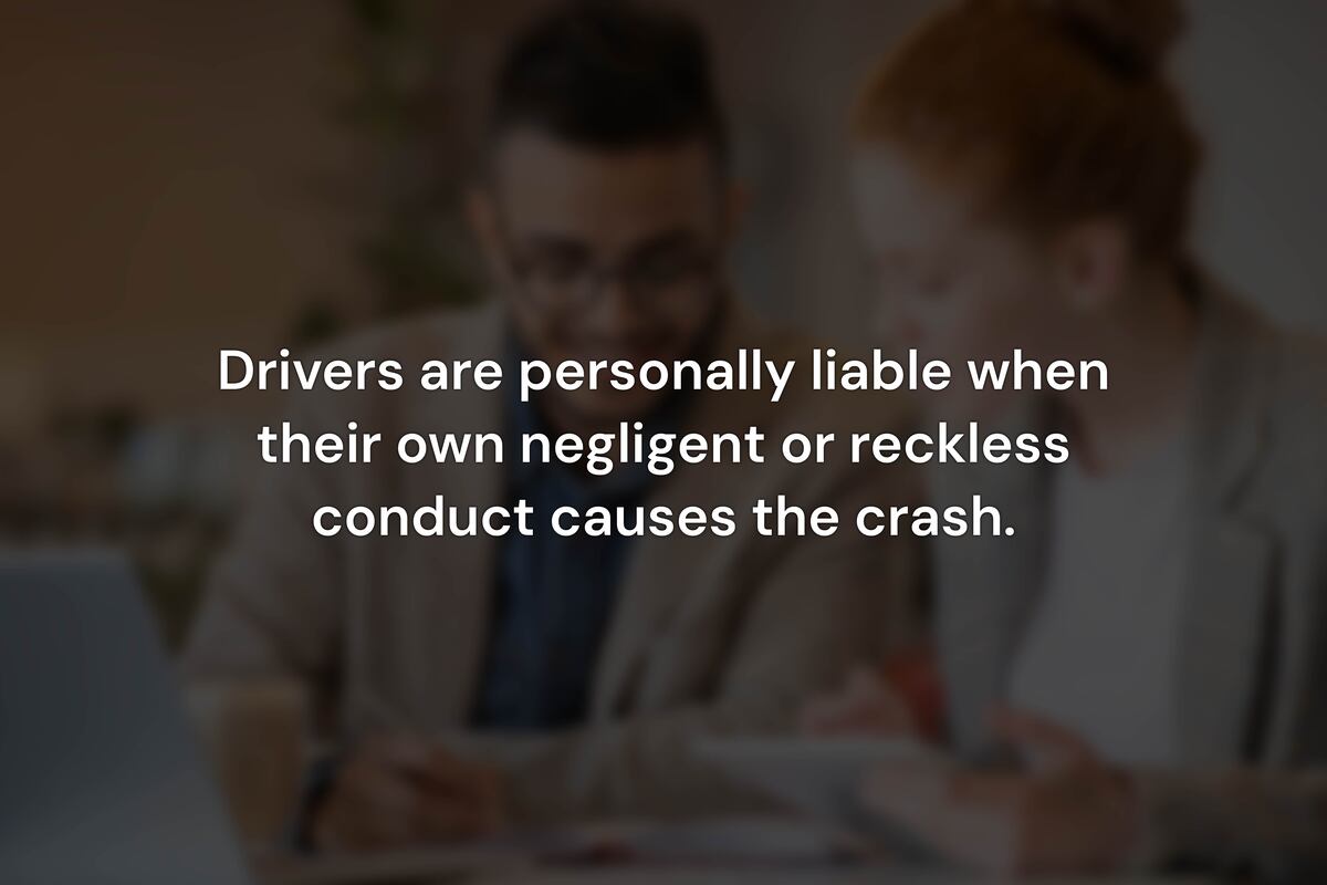 When Is a Truck Driver Personally Liable for an Accident?