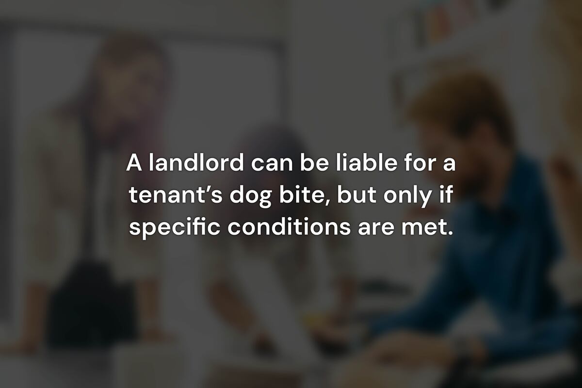 Can a Landlord Be Held Liable for a Dog Bite in California?