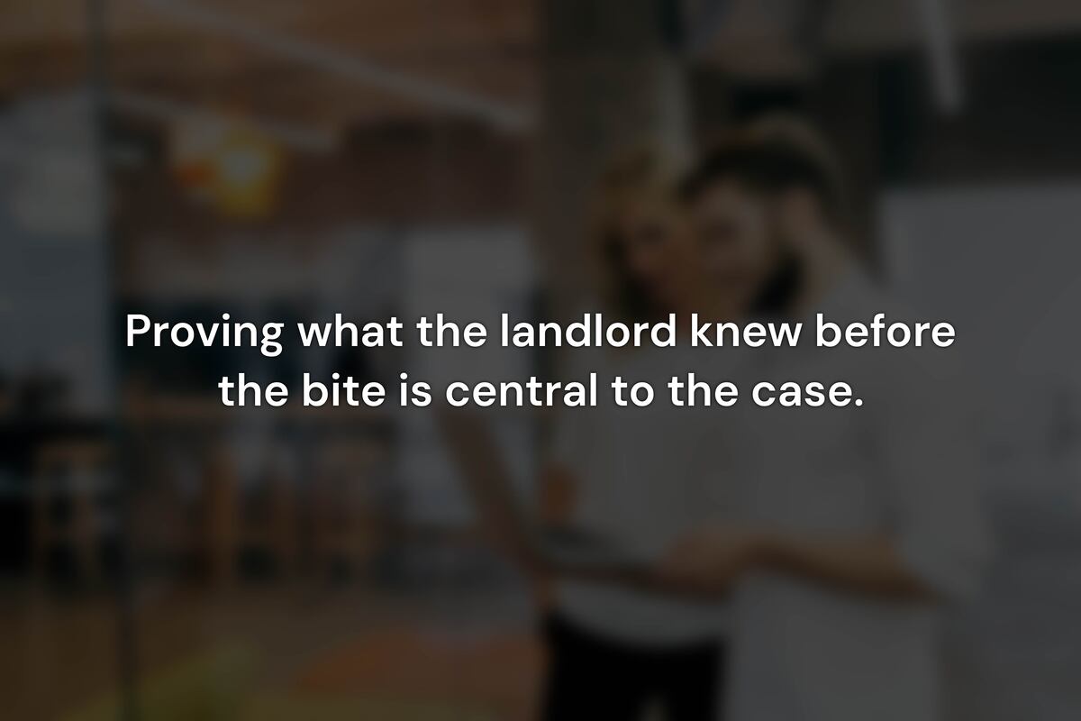 Can a Landlord Be Held Liable for a Dog Bite in California?
