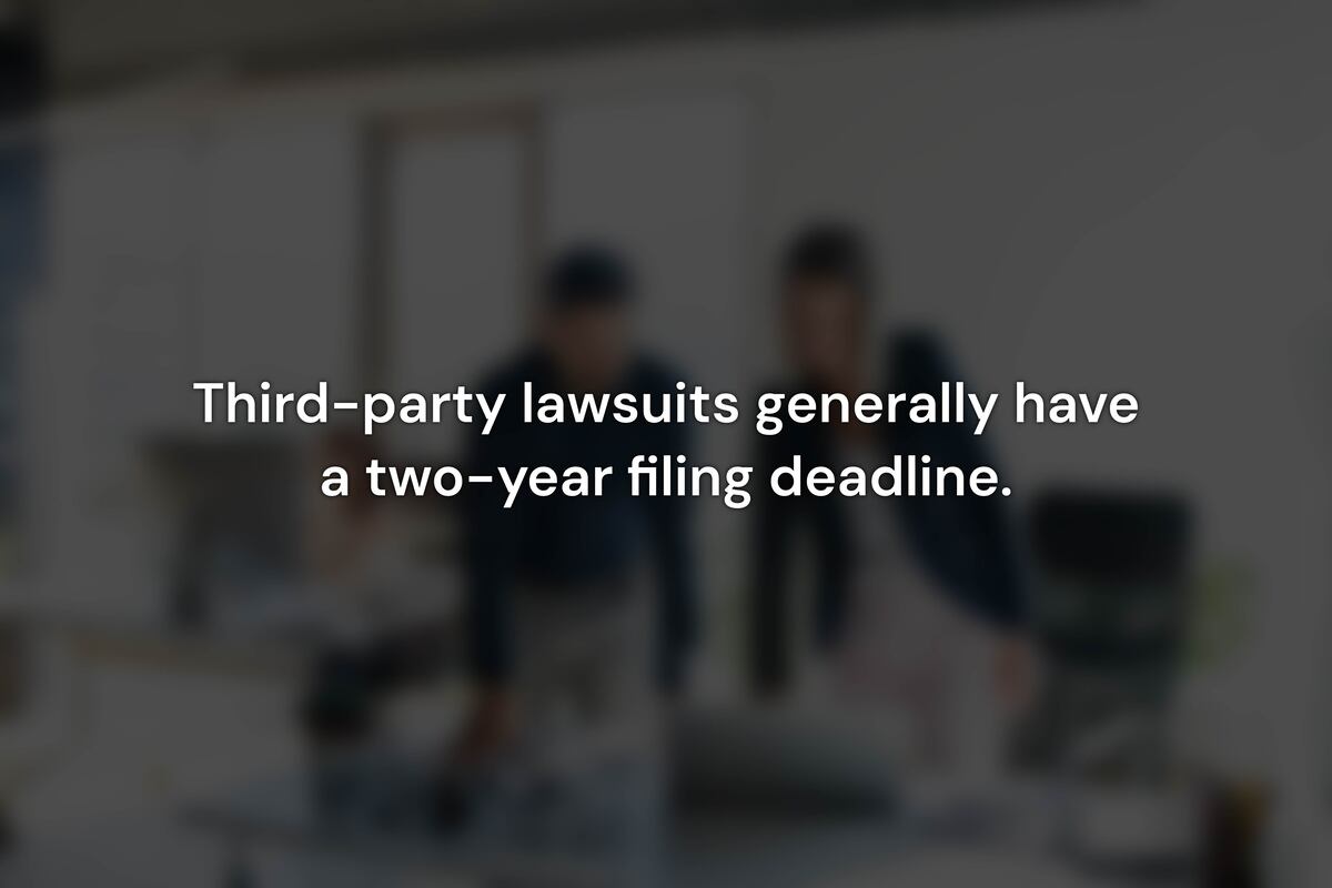 What Is the Deadline to File a Third-Party Civil Lawsuit After a Construction Accident?