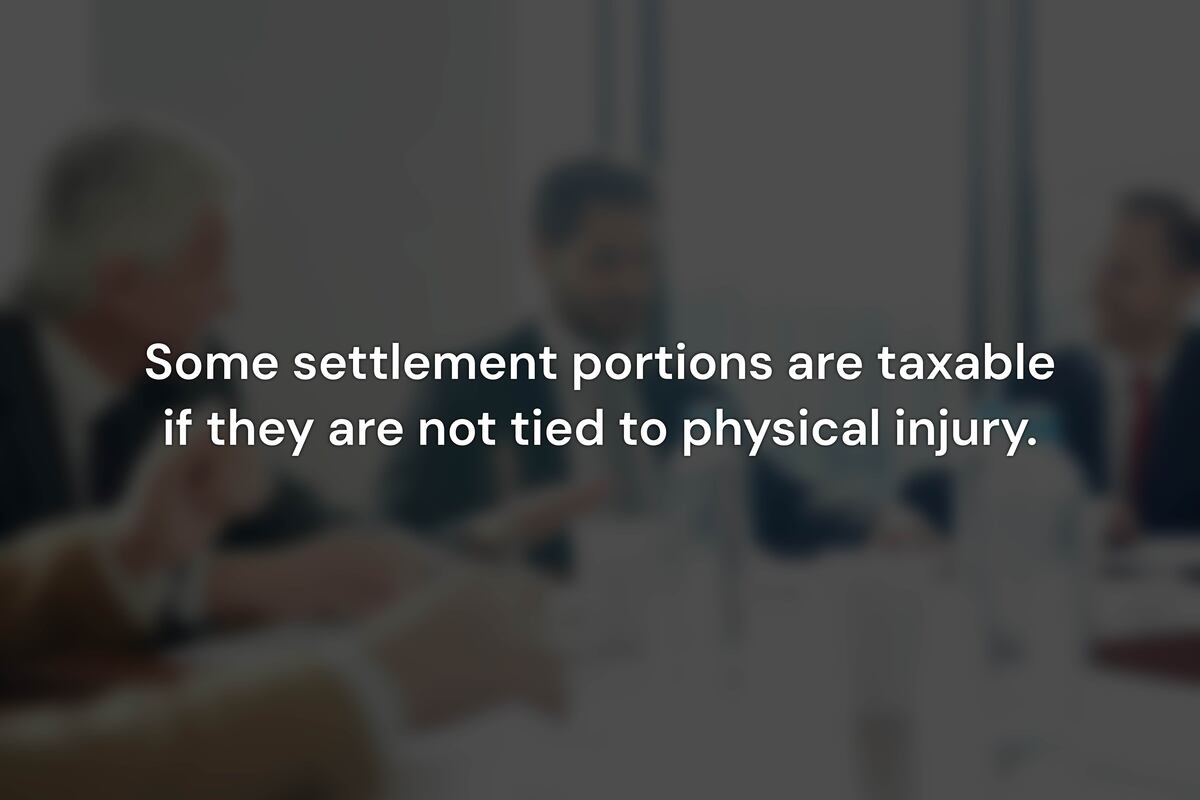Which Parts of a Settlement Are Taxable?