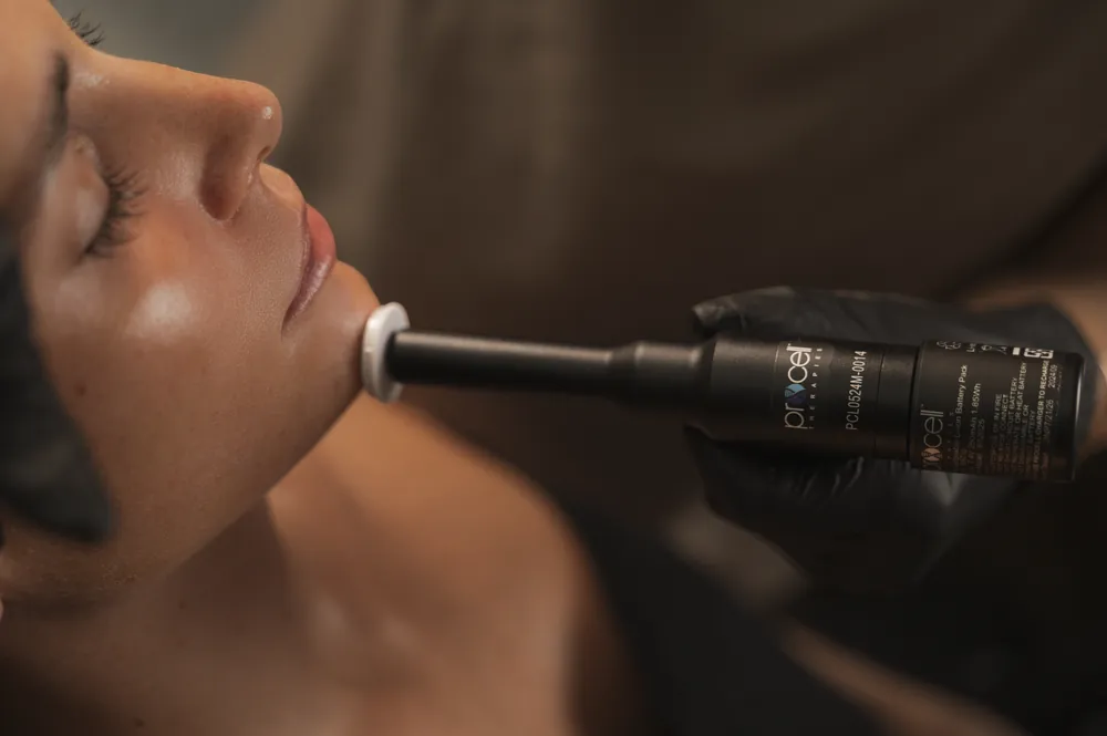 Anti-aging facial treatment at Asha MedSpa