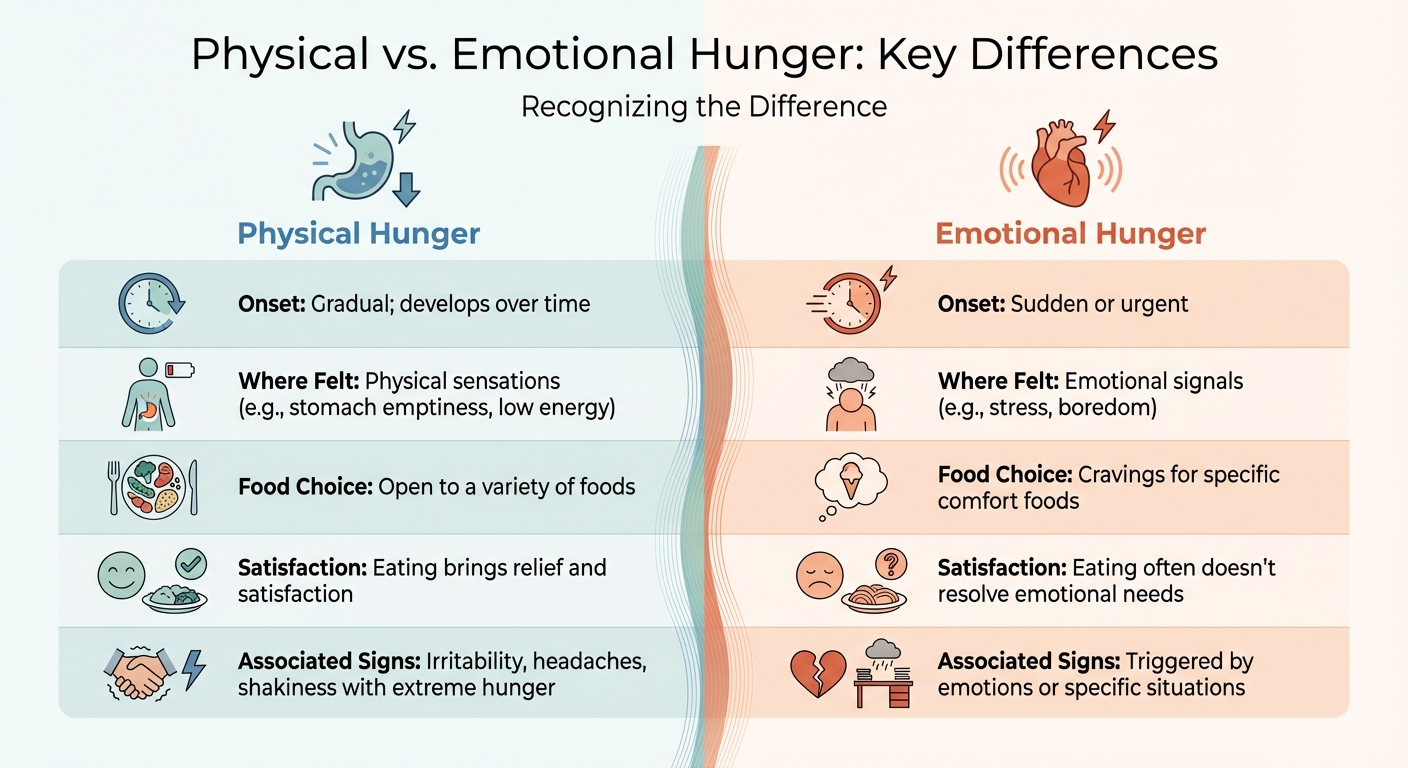 Physical vs Emotional Hunger: Key Differences