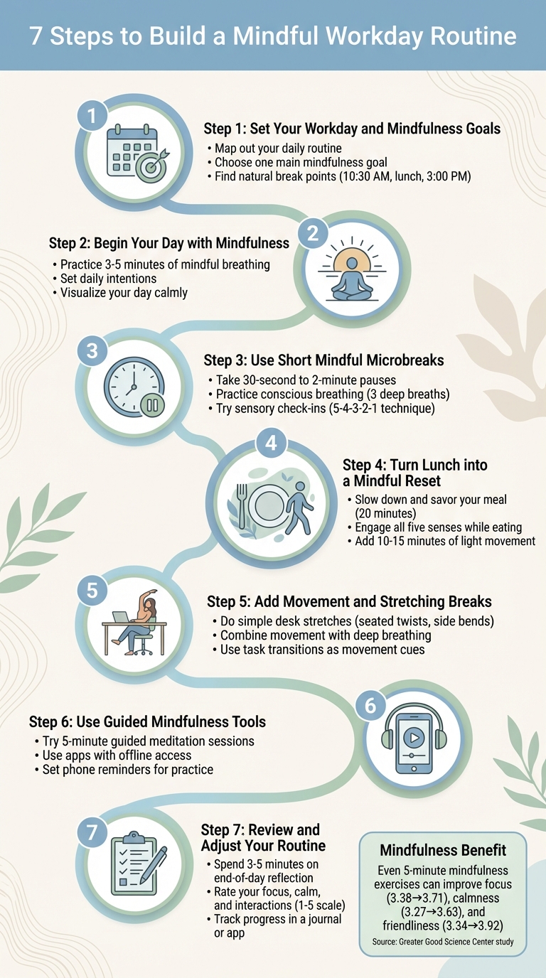 7 Steps to Build a Mindful Workday Routine