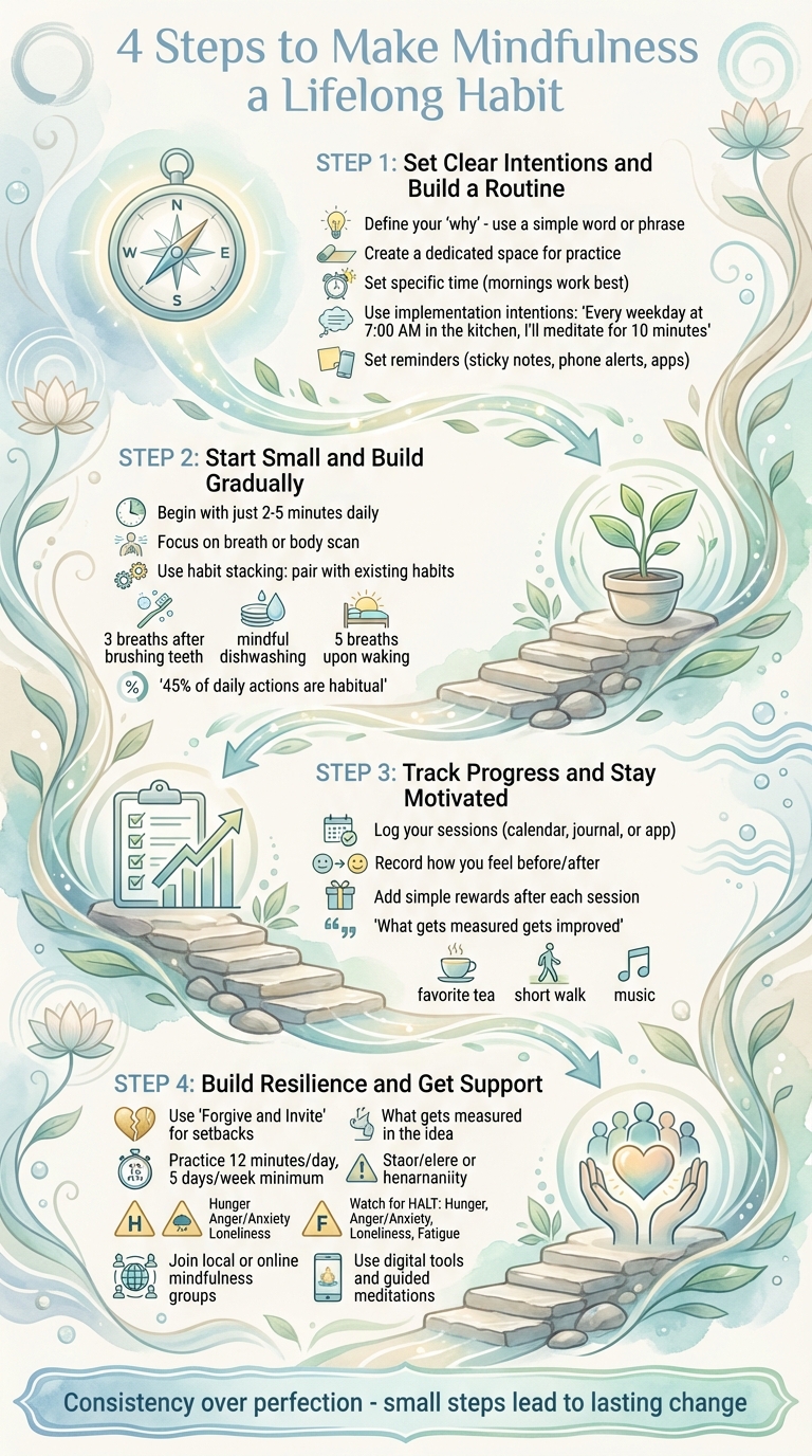 4 Steps to Build a Lifelong Mindfulness Habit