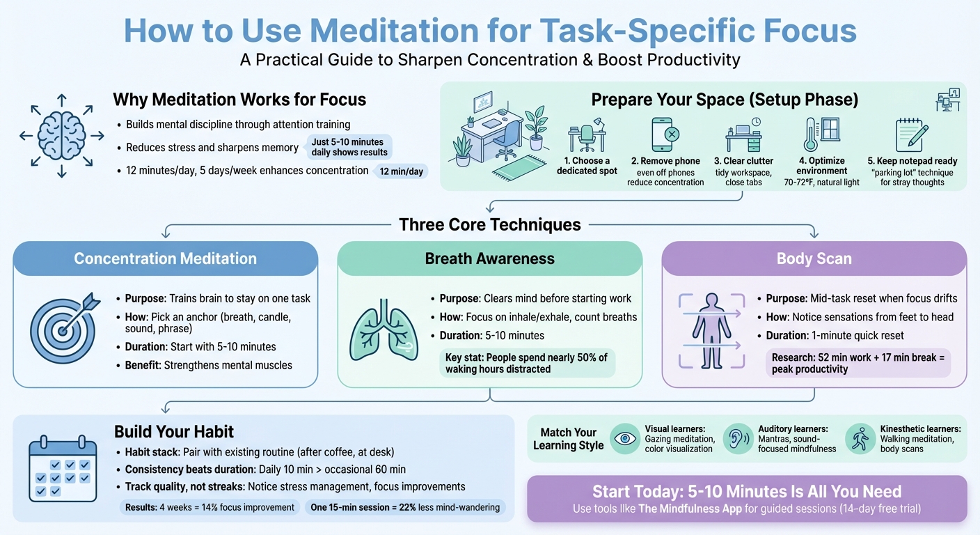 How to Use Meditation for Task-Specific Focus: A Step-by-Step Guide