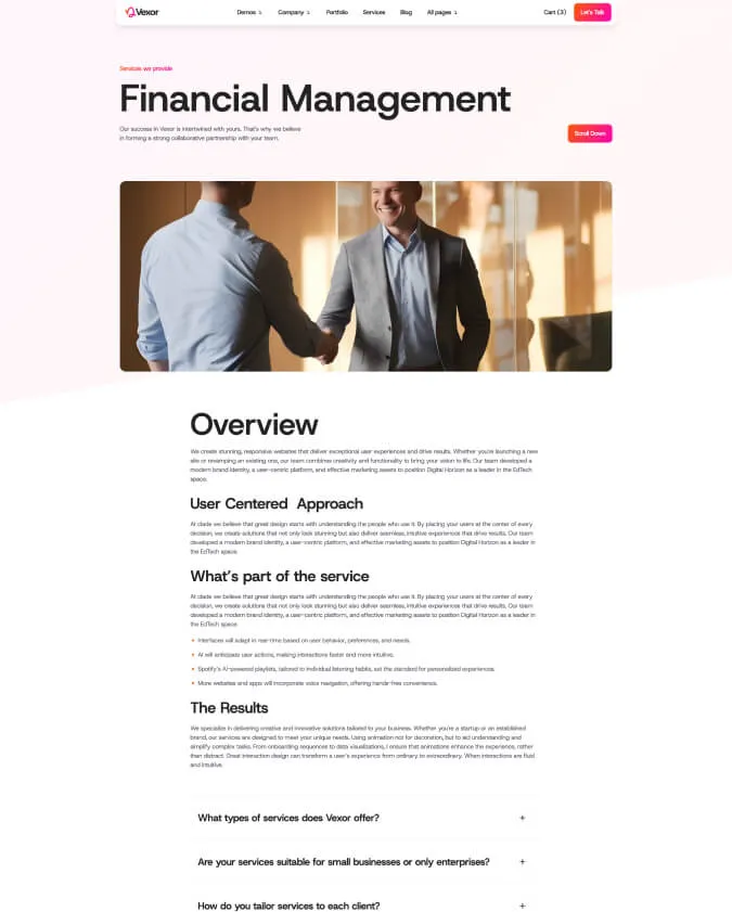 Page screen