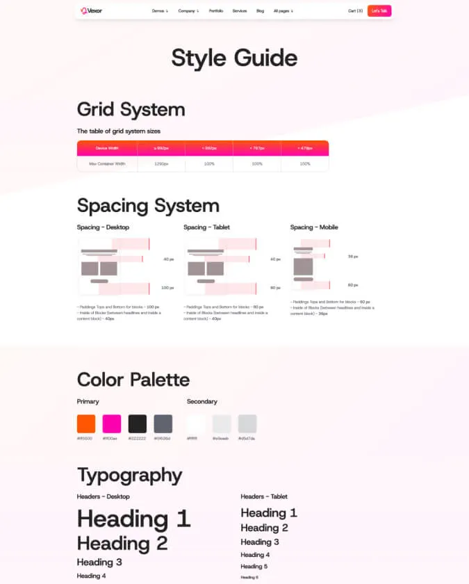 Page screen