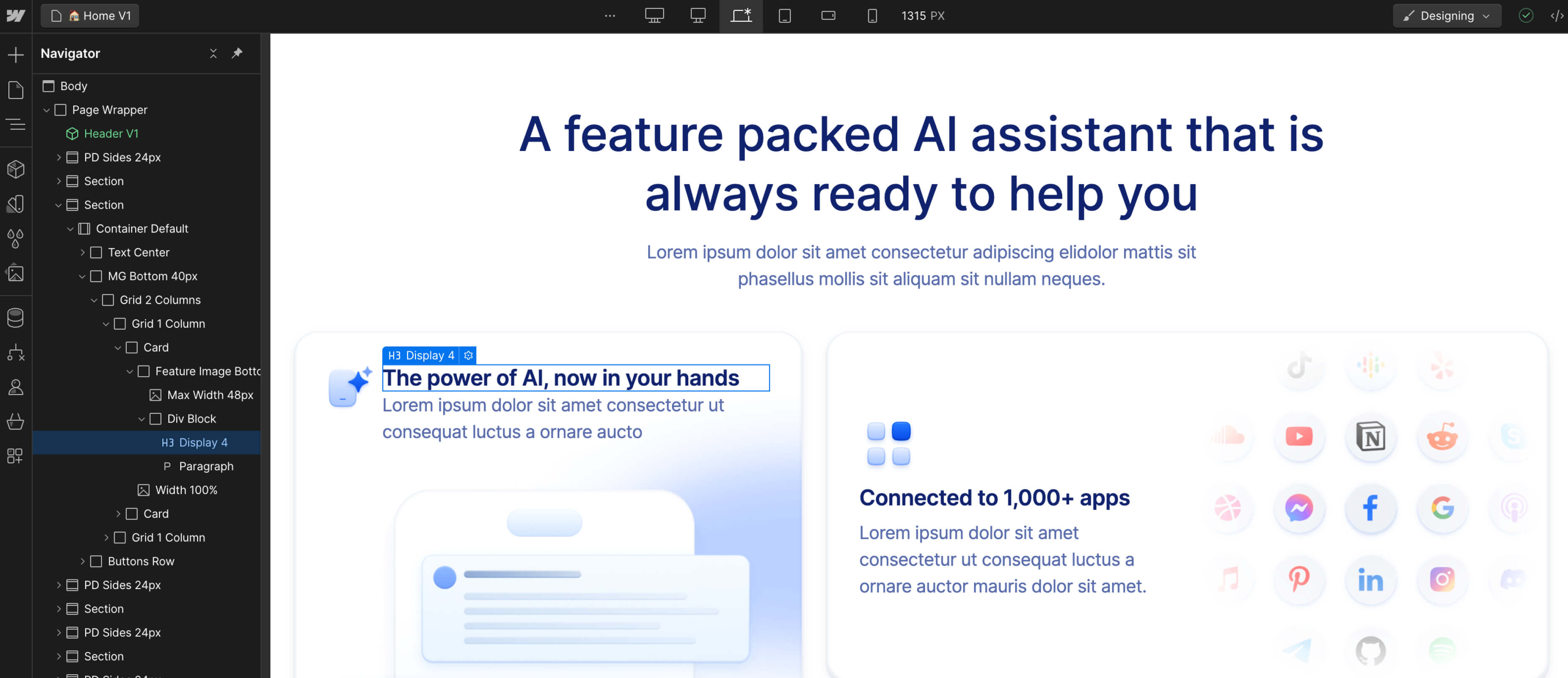 Static Content - Mega Webflow Template