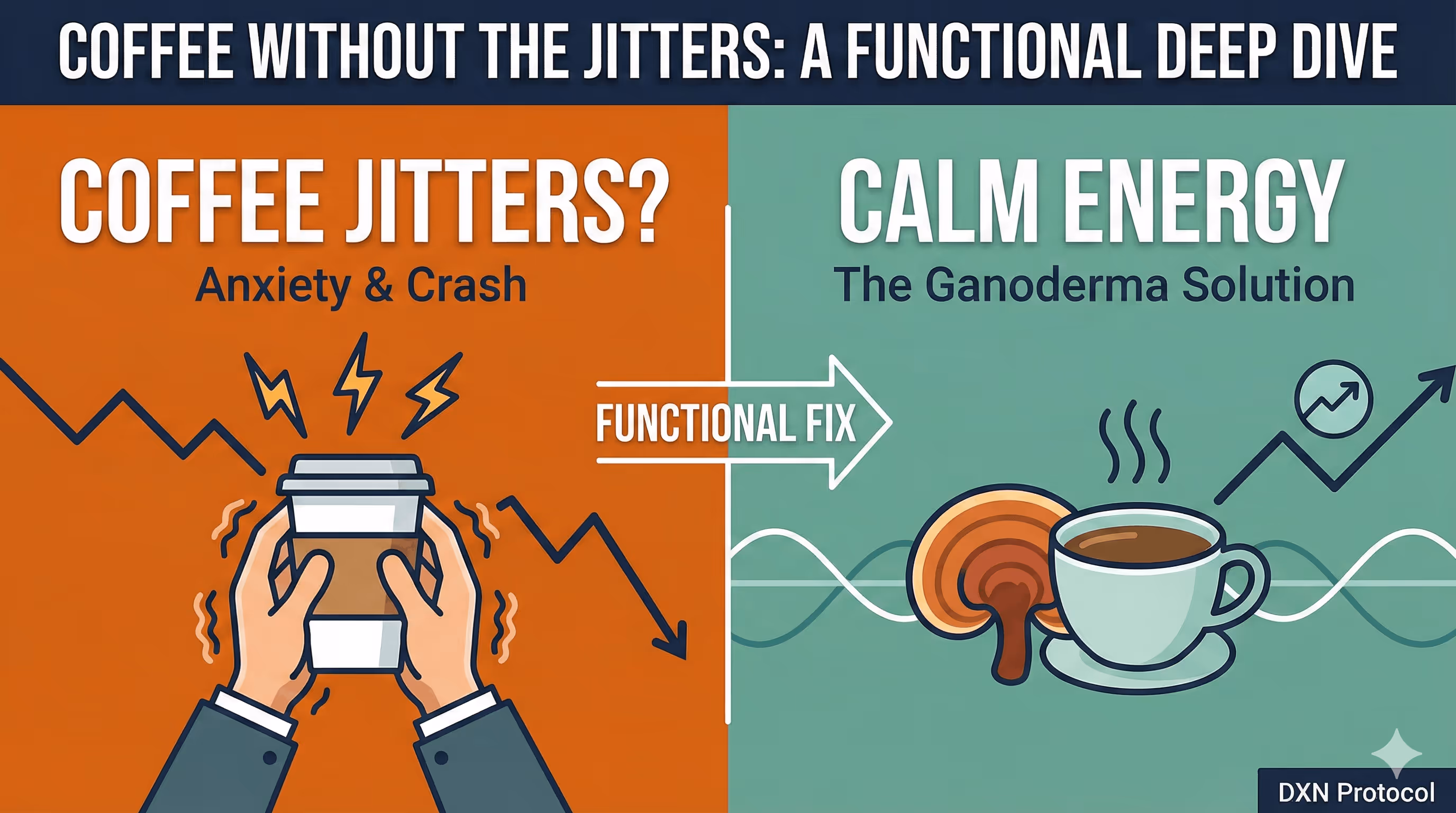 Coffee Jitters? Why Ganoderma Coffee Gives You Calm Energy: A Functional Medicine Deep Dive