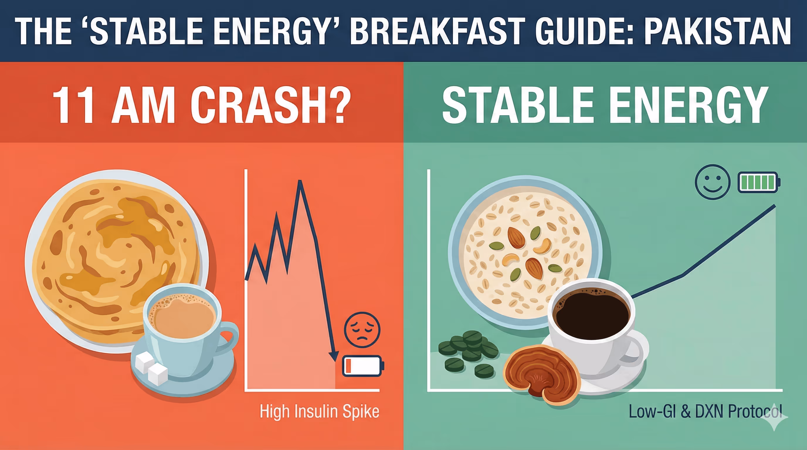 The 'Stable Energy' Breakfast: A Functional Medicine Guide for Pakistan