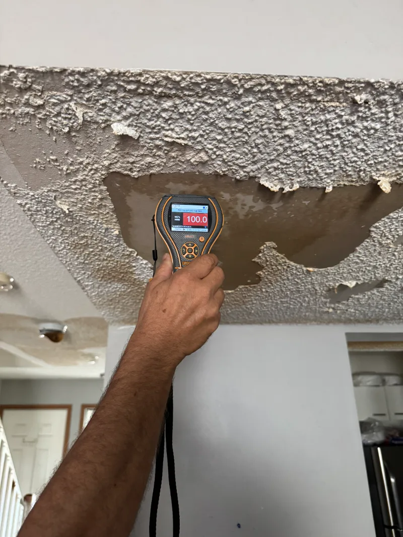 water leak on ceiling