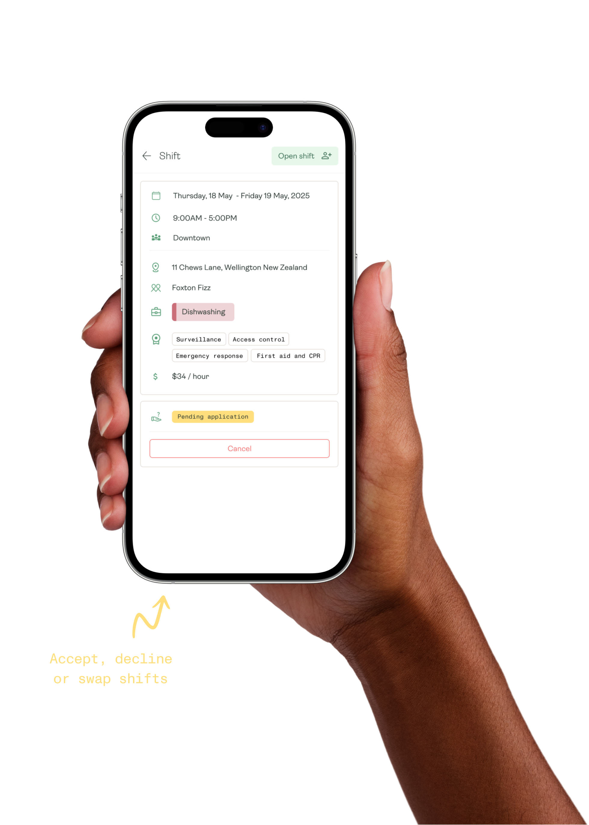 Open Shift Job Allocation - Karmly