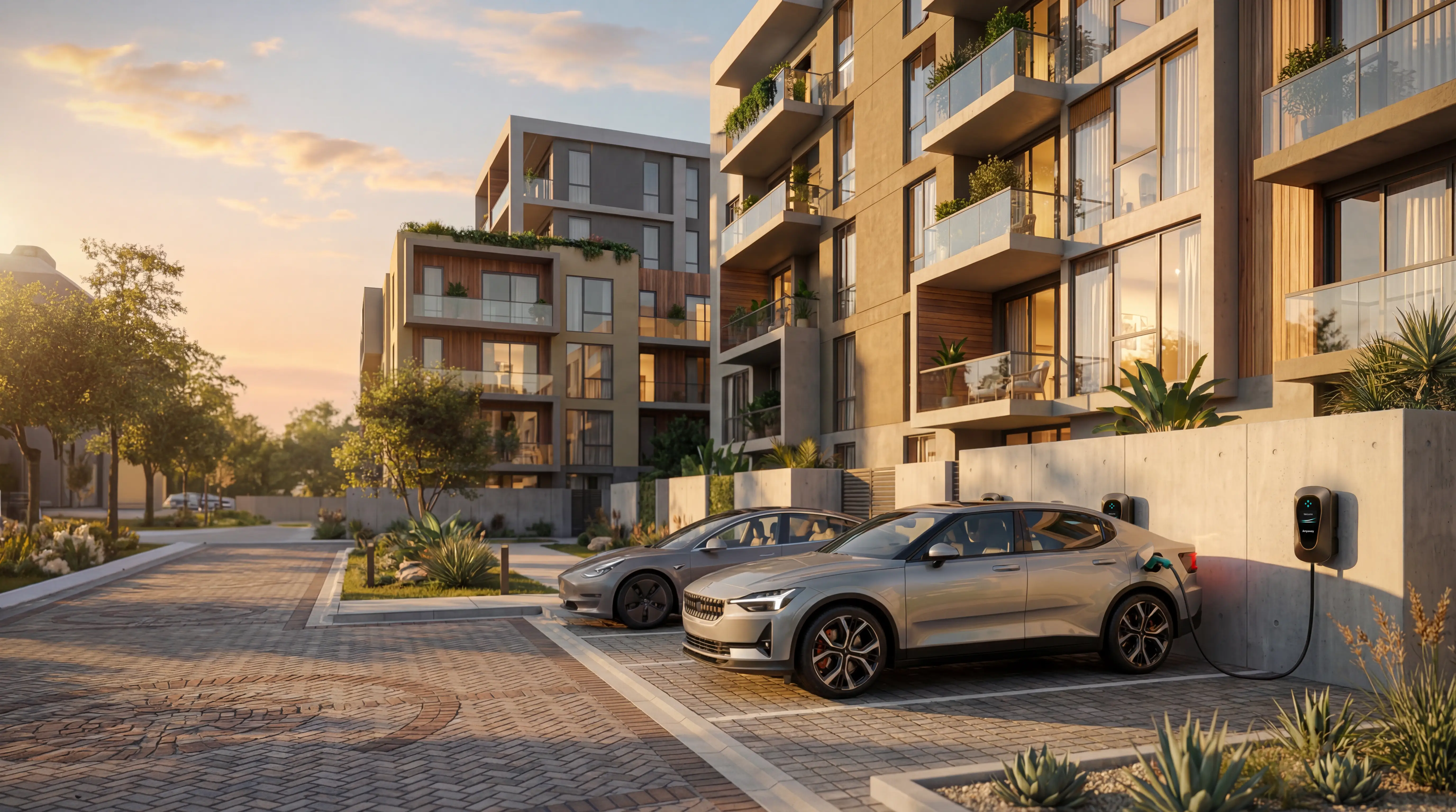 Aerial view of a large multifamily apartment complex with multiple mid-rise buildings, expansive surface parking, and surrounding green space in a suburban setting.
