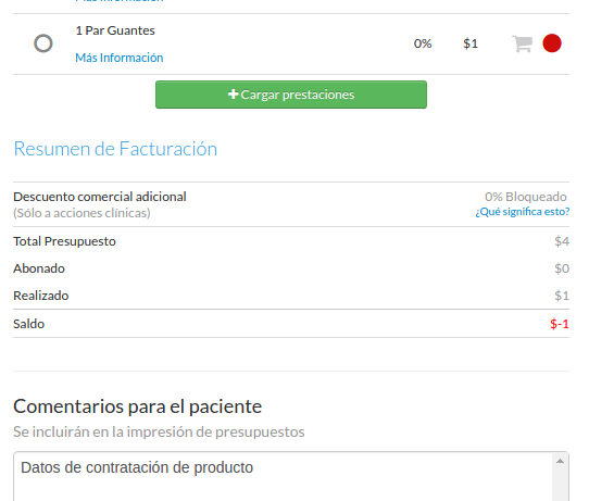 vista de software medilink