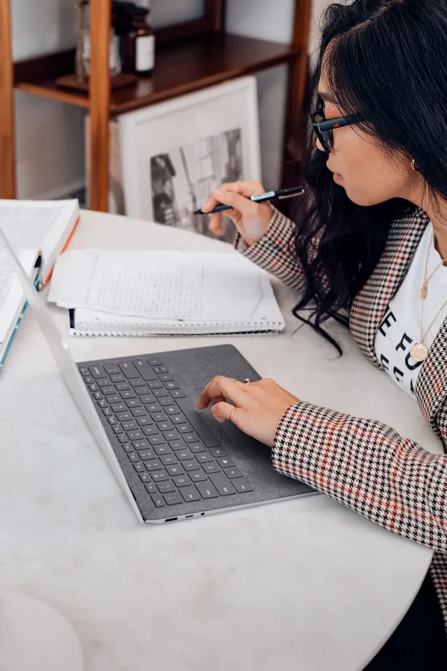 The student is studying