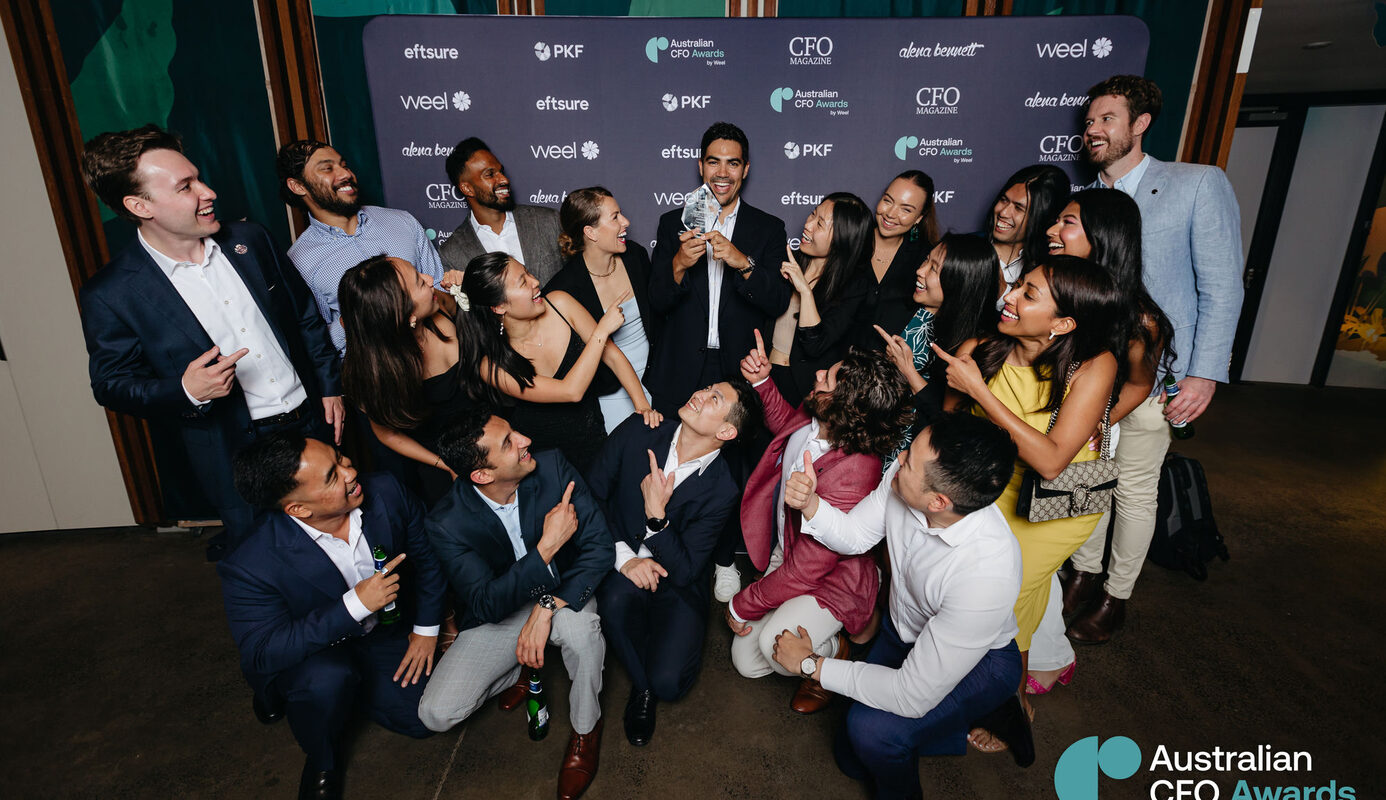 The Weel team celebrating together at the Australian CFO Awards