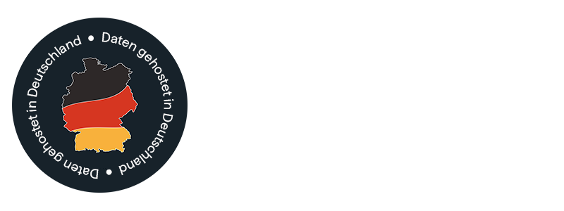 Uniqkey Badge zur Erfüllung der DSGVO und ISO 27001. Die Daten werden in Deutschland gehostet.