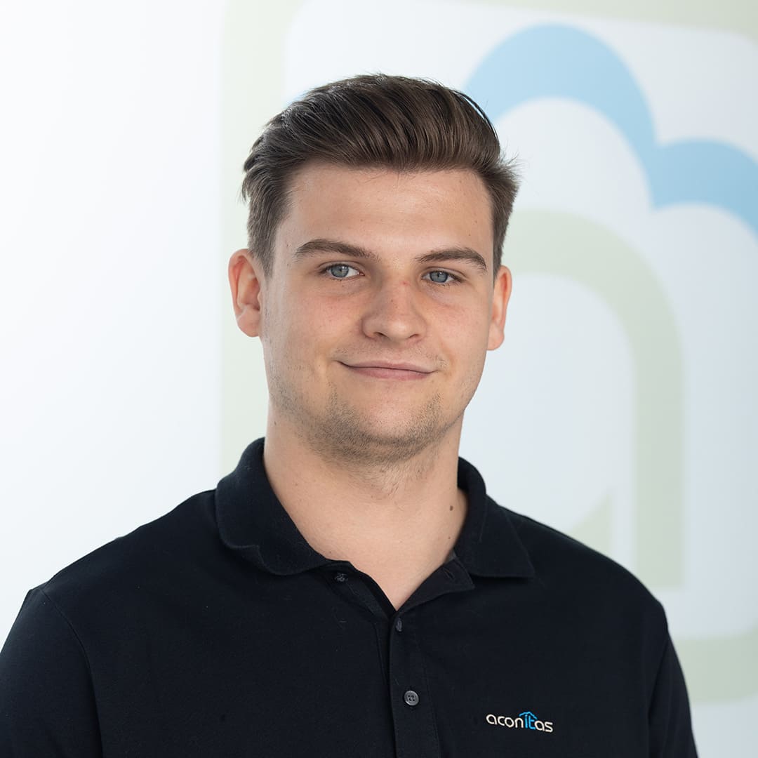 Der Mitarbeiter Andre Melnikov von der aconitas GmbH arbeitet im Vertrieb von Uniqkey