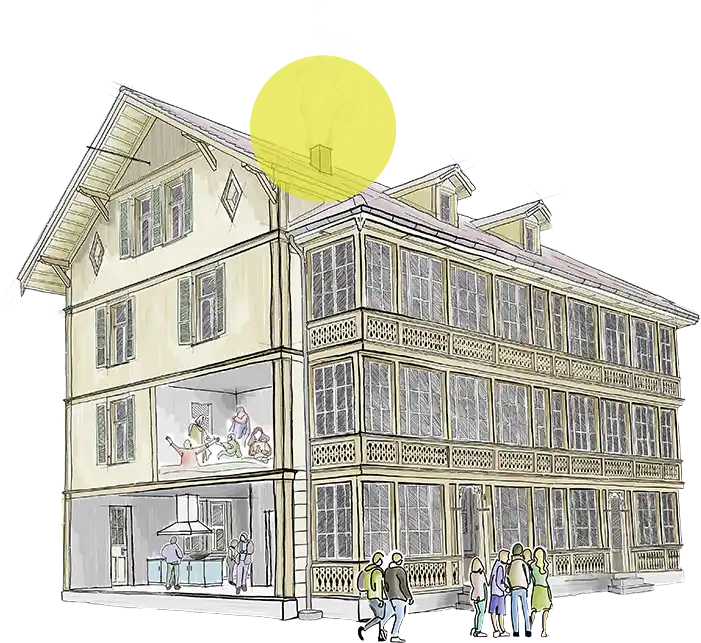 Zeichung der Go4it Villa