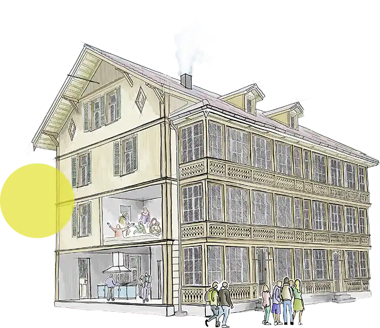 Zeichung der Go4it Villa
