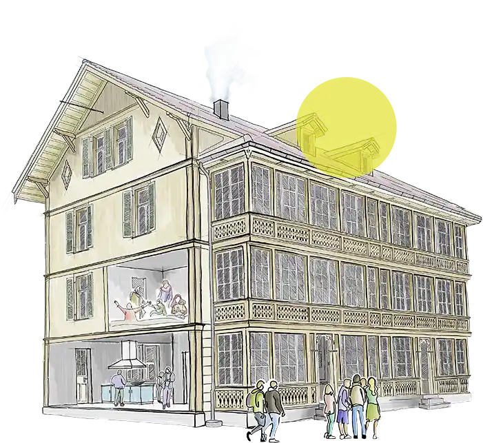 Zeichung der Go4it Villa